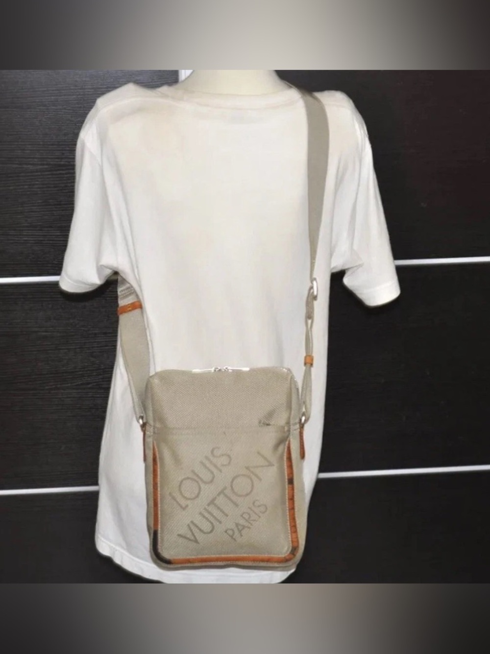 Louis Vuitton Beige Canvas Crossbody Bag for Men - Picture 2 of 10